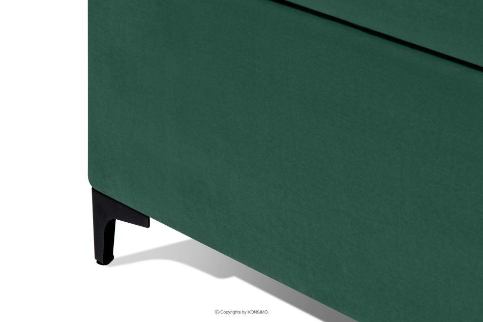 ARDEA Boxspringbett  Bonellfedern 180 cm Velours dunkelgrün dunkelgrün - Foto 11