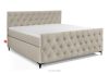 ARDEA Boxspringbett 180 cm velours cremefarben cremefarben - Foto 1