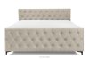 ARDEA Boxspringbett 180 cm velours cremefarben cremefarben - Foto 4