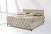 ARDEA Boxspringbett 180 cm velours cremefarben cremefarben - Foto 2