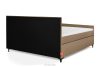 ARDEA Boxspringbett 180 cm velours dunkelbeige dunkelbeige - Foto 5