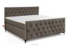 ARDEA Boxspringbett  Bonellfedern 180 cm Velours braun braun - Foto 1