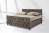 ARDEA Boxspringbett  Bonellfedern 180 cm Velours braun braun - Foto 2