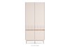 NALIA Eleganter kannelierter Schrank creme/eiche Creme/Eiche - Foto 1