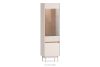NALIA Elegante geriffelte Vitrine creme/eiche Creme/Eiche - Foto 3