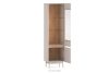NALIA Elegante geriffelte Vitrine creme/eiche Creme/Eiche - Foto 5