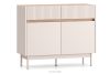 NALIA Elegante geriffelte Kommode creme/eiche Creme/Eiche - Foto 3