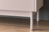 NALIA Elegante geriffelte Kommode creme/eiche Creme/Eiche - Foto 6