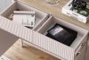 NALIA Elegante geriffelte Kommode creme/eiche Creme/Eiche - Foto 7