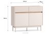 NALIA Elegante geriffelte Kommode creme/eiche Creme/Eiche - Foto 10