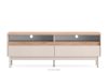 NALIA Eleganter geriffelter RTV-Schrank creme/eiche Creme/Eiche - Foto 1