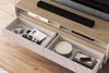 NALIA Eleganter geriffelter RTV-Schrank creme/eiche Creme/Eiche - Foto 7