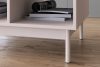 NALIA Eleganter geriffelter Couchtisch creme/eiche Creme/Eiche - Foto 4