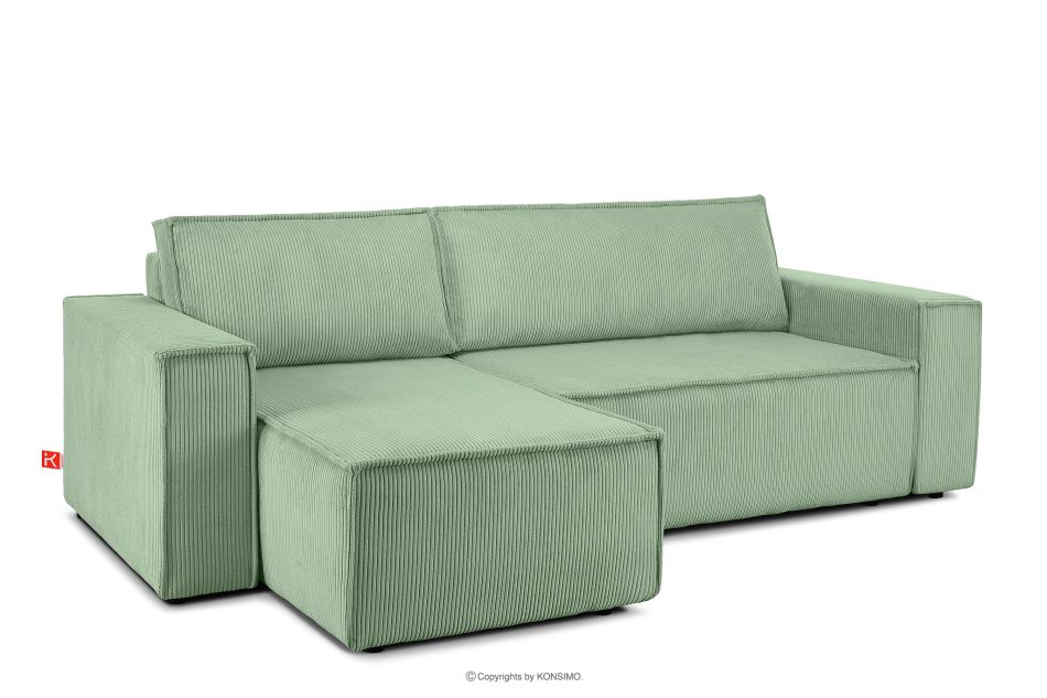 NAPI Mehrzweck-Ecksofa mit Schlaffunktion mint rechts/links Minze - Foto 3