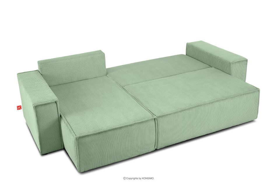 NAPI Mehrzweck-Ecksofa mit Schlaffunktion mint rechts/links Minze - Foto 6
