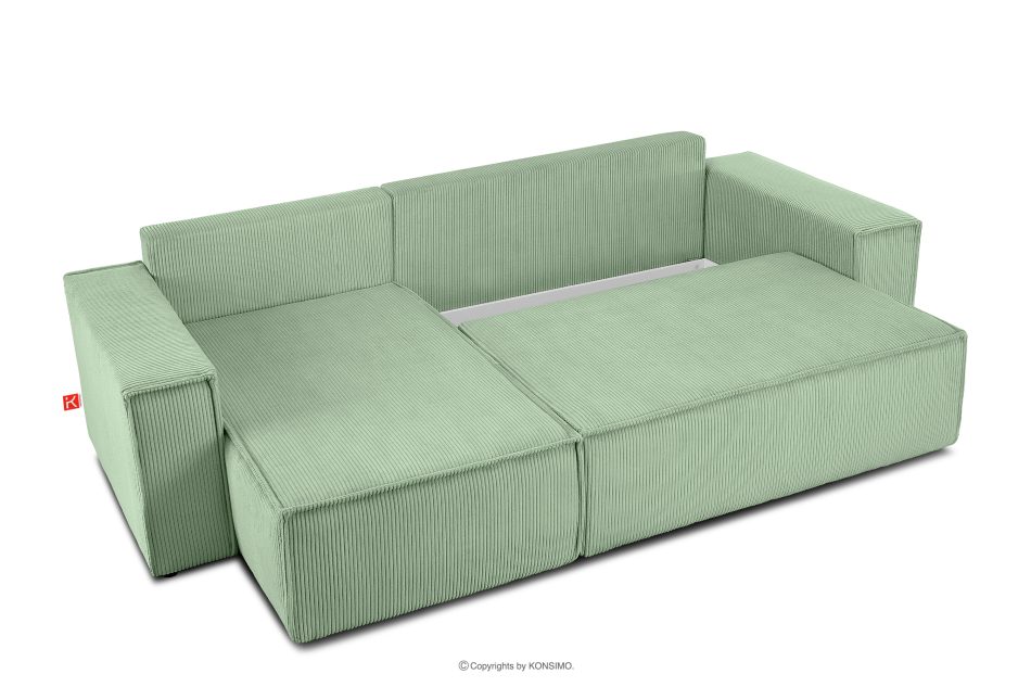 NAPI Mehrzweck-Ecksofa mit Schlaffunktion mint rechts/links Minze - Foto 7
