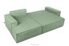 NAPI Ausziehbares Ecksofa für Lounge mint Kordstoff links Minze - Foto 7
