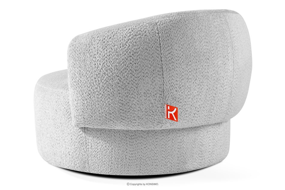 VIRA Chenille-Stoff Drehsessel grau grau - Foto 3