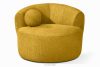 VIRA Drehsessel Chenille-Stoff gelb gelb - Foto 6