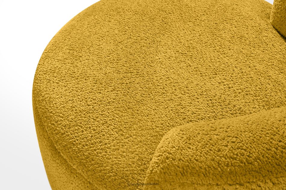 VIRA Drehsessel Chenille-Stoff gelb gelb - Foto 7