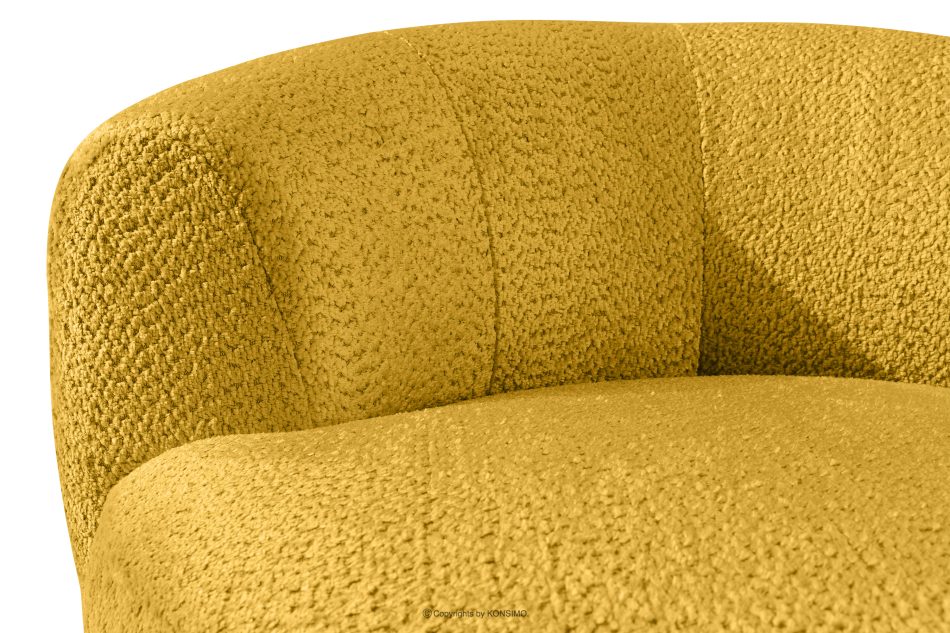 VIRA Drehsessel Chenille-Stoff gelb gelb - Foto 8