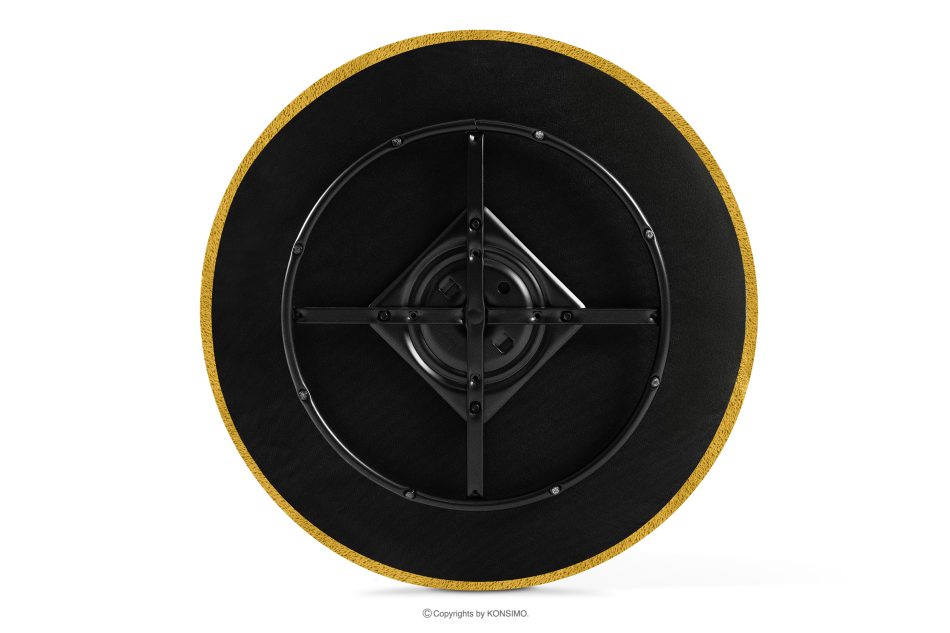 VIRA Drehsessel Chenille-Stoff gelb gelb - Foto 10