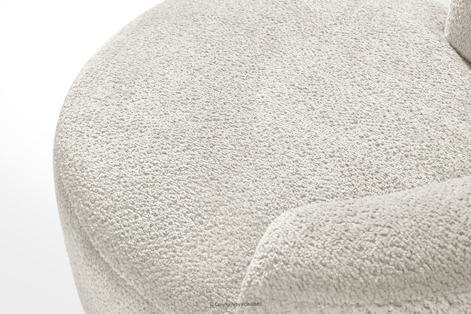 VIRA Chenille-Stoff Drehsessel weiß weiß - Foto 7