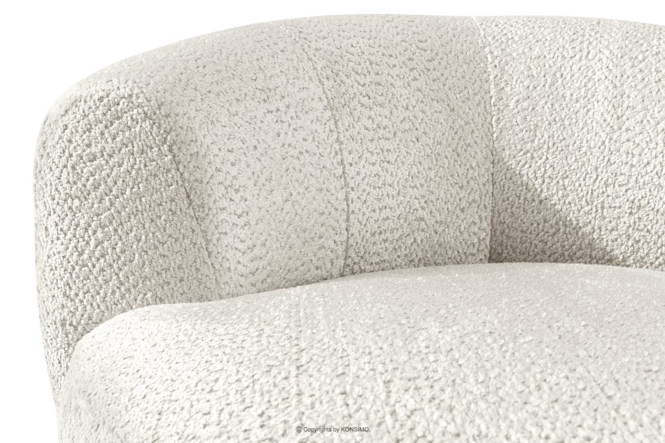 VIRA Chenille-Stoff Drehsessel weiß weiß - Foto 8