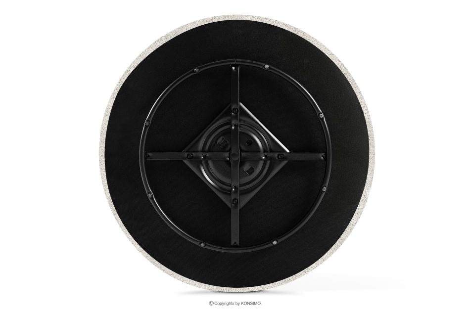 VIRA Chenille-Stoff Drehsessel weiß weiß - Foto 10