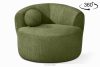 Drehsessel Chenille-Stoff oliv