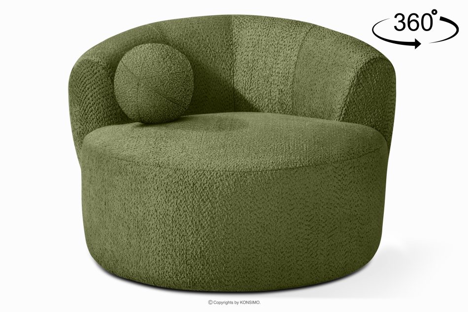 VIRA Drehsessel Chenille-Stoff oliv oliv - Foto 0