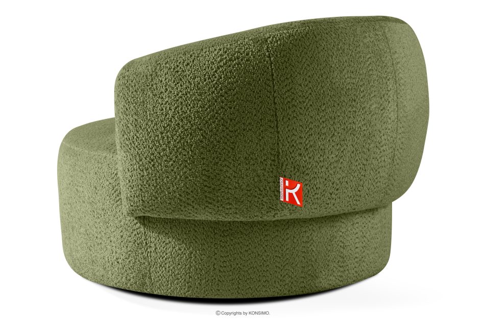 VIRA Drehsessel Chenille-Stoff oliv oliv - Foto 3