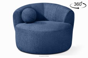 VIRA, https://konsimo.de/kollektion/vira/ Chenille-Stoff Drehsessel blau blau - Foto