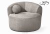Drehsessel Chenille-Stoff cool braun