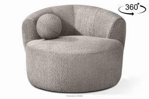 VIRA, https://konsimo.de/kollektion/vira/ Drehsessel Chenille-Stoff cool braun kühles Braun - Foto