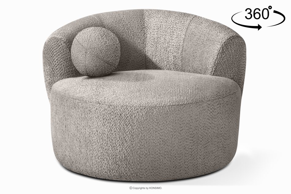 VIRA Drehsessel Chenille-Stoff cool braun kühles Braun - Foto 0