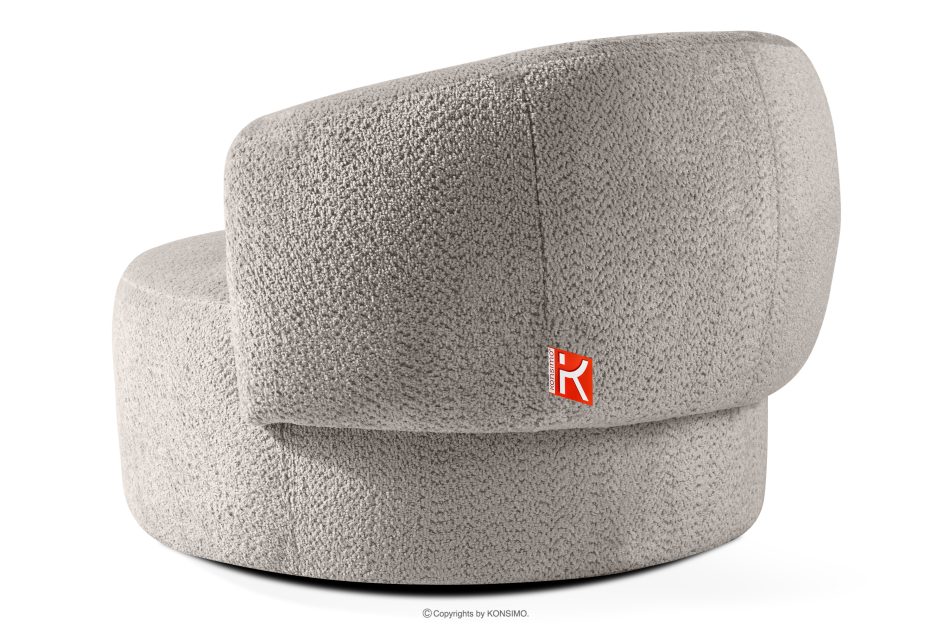 VIRA Drehsessel Chenille-Stoff cool braun kühles Braun - Foto 3