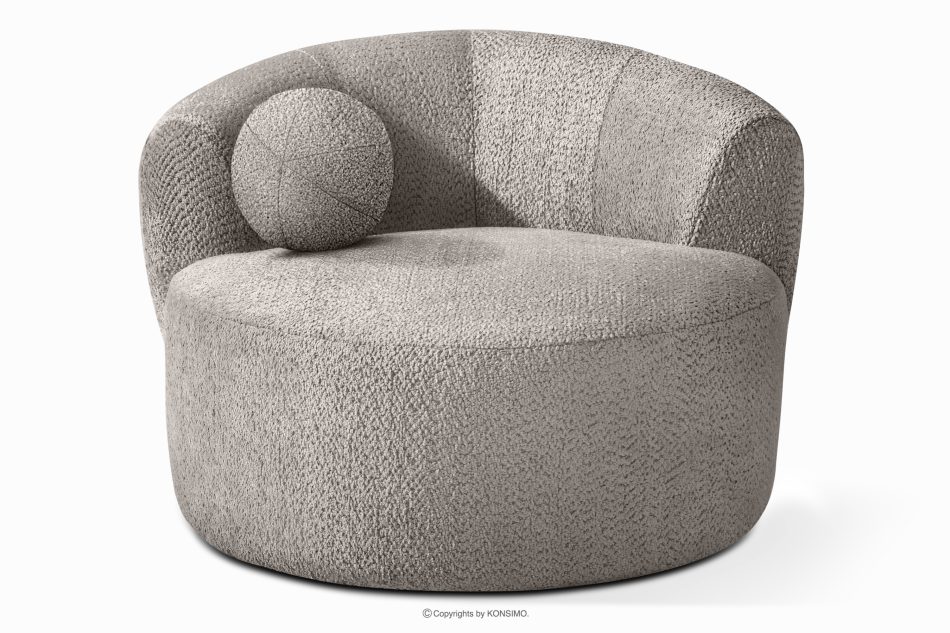 VIRA Drehsessel Chenille-Stoff cool braun kühles Braun - Foto 5