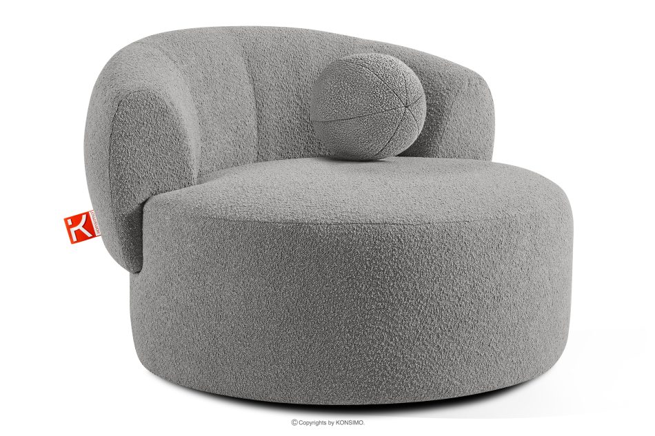 VIRA Japandi Boucle-Drehsessel grau grau - Foto 2