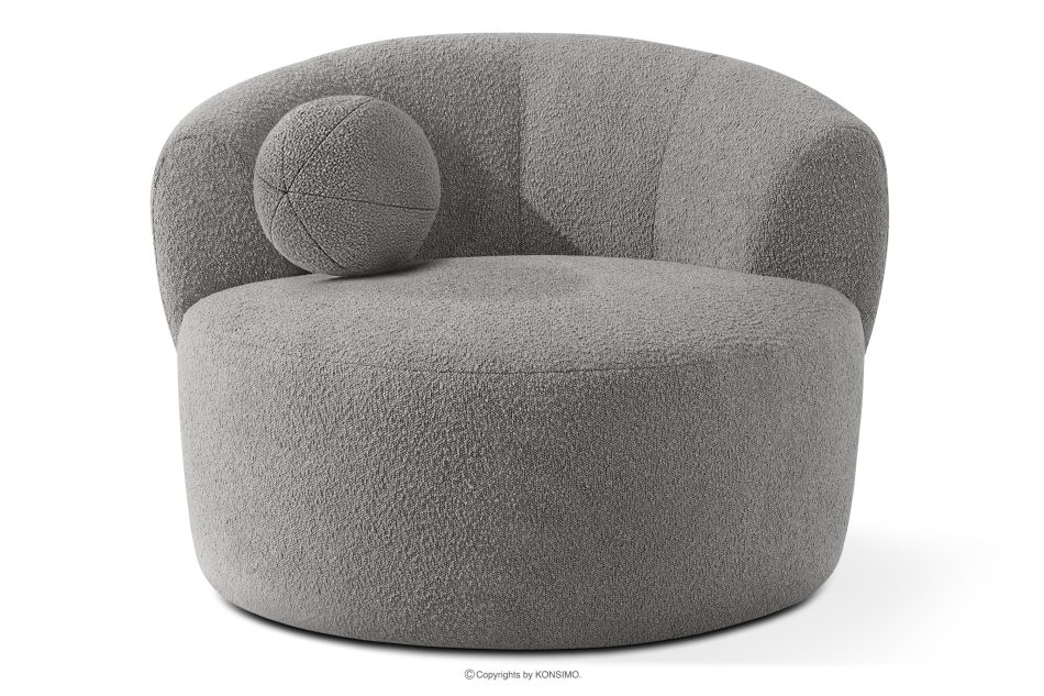 VIRA Japandi Boucle-Drehsessel grau grau - Foto 5
