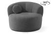 Sessel Japandi Boucle dunkelgrau