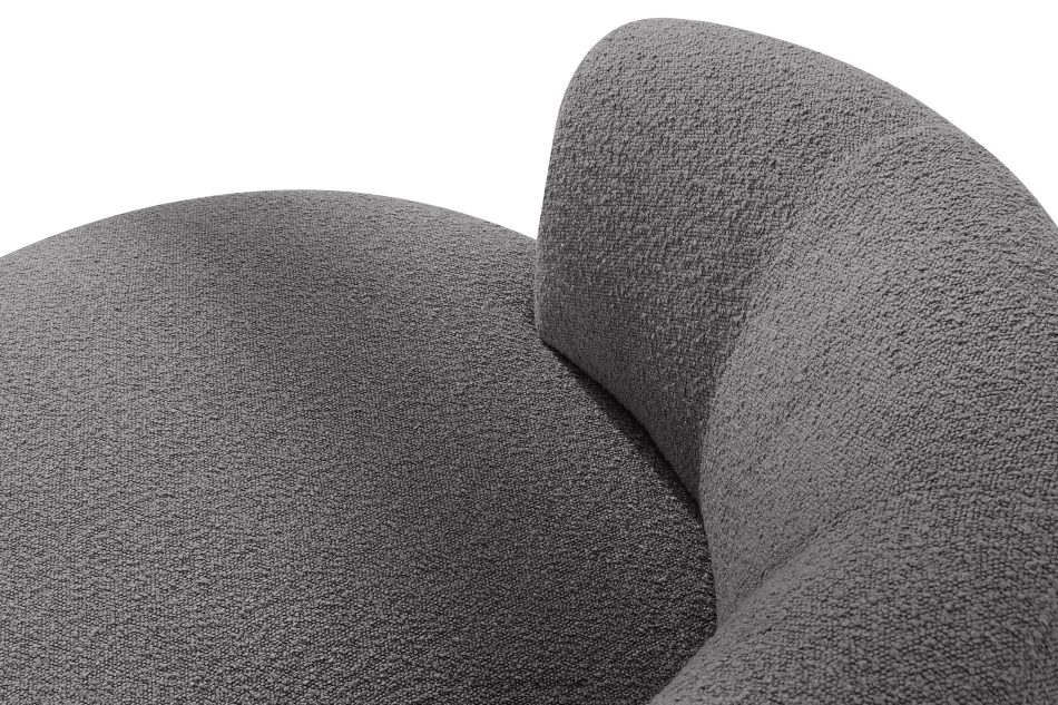 VIRA Sessel Japandi Boucle dunkelgrau dunkelgrau - Foto 6