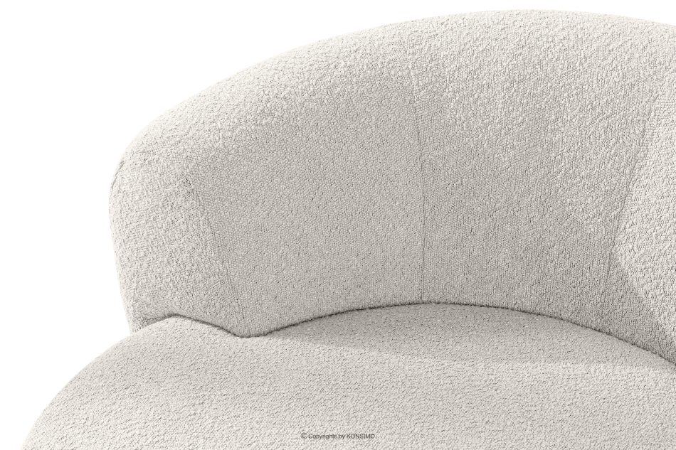 VIRA Japandi Bouclé-Drehsessel weiß weiß - Foto 8