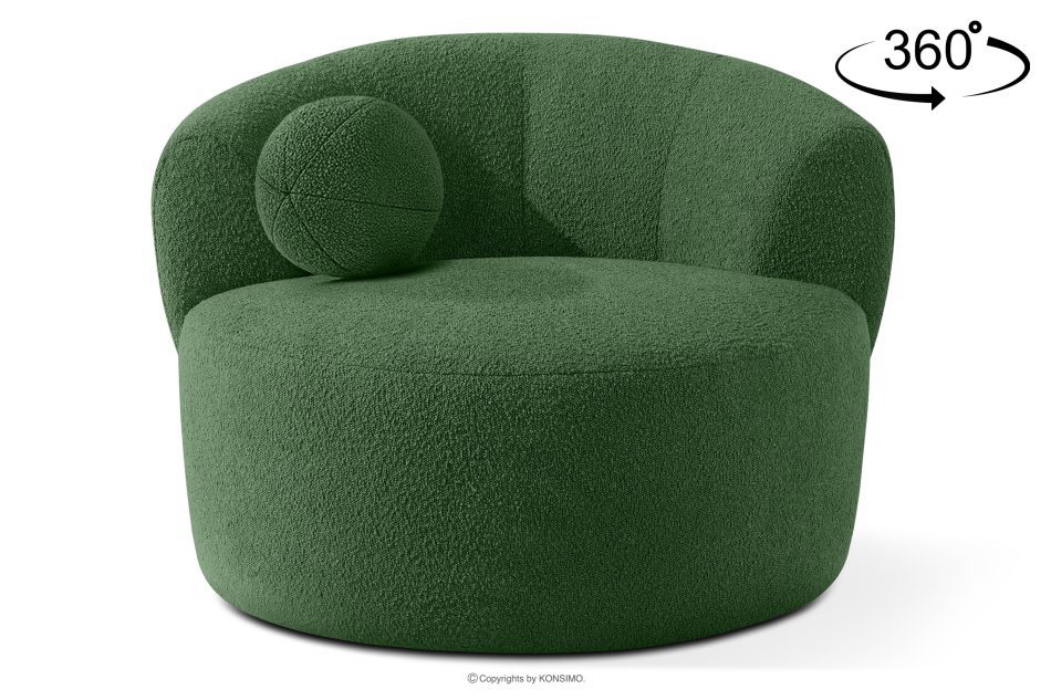 VIRA Sessel Japandi Boucle grün grün - Foto 0