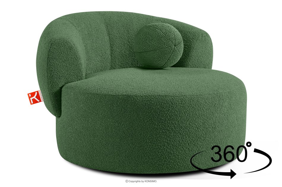 VIRA Sessel Japandi Boucle grün grün - Foto 4