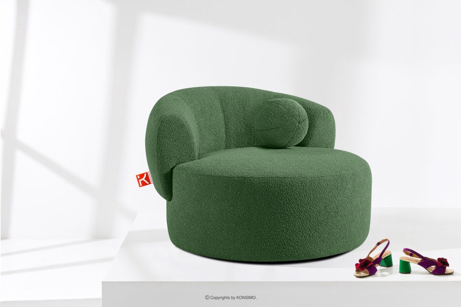 VIRA Sessel Japandi Boucle grün grün - Foto 1