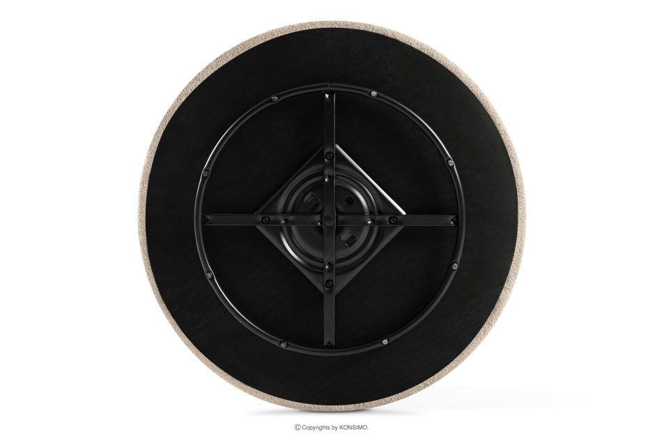 VIRA Japandi Bouclé-Drehsessel hellbeige hellbeige - Foto 10