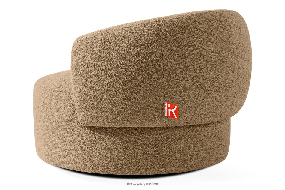 VIRA Sessel Japandi Boucle dunkelbeige dunkelbeige - Foto 3