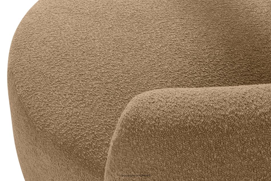 VIRA Sessel Japandi Boucle dunkelbeige dunkelbeige - Foto 7