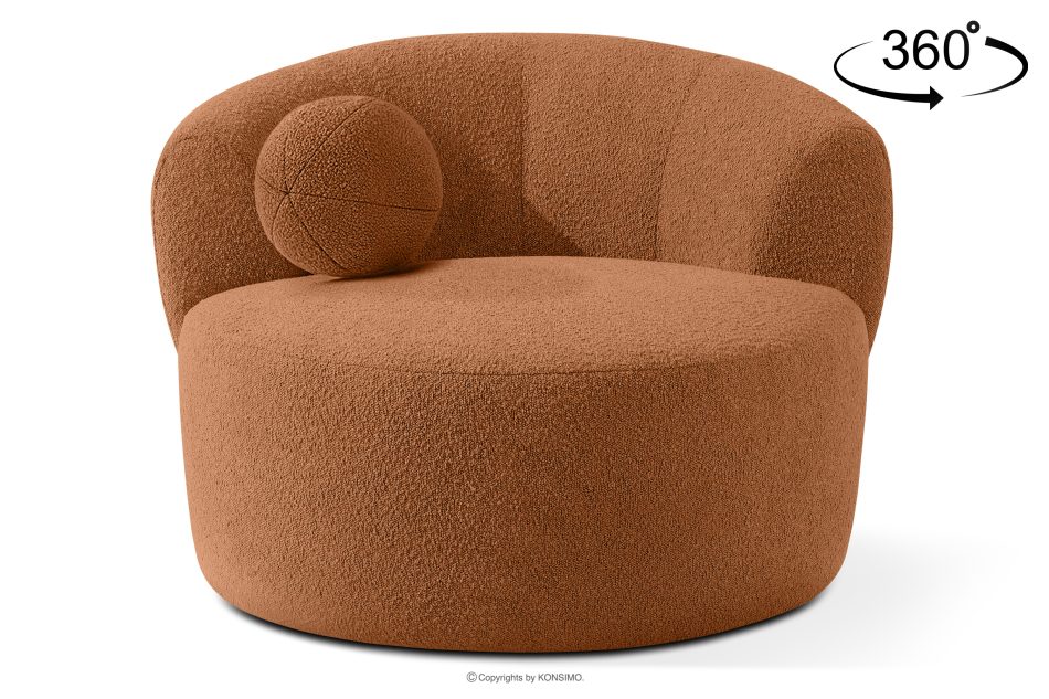 VIRA Sessel Japandi Boucle rot rot - Foto 0